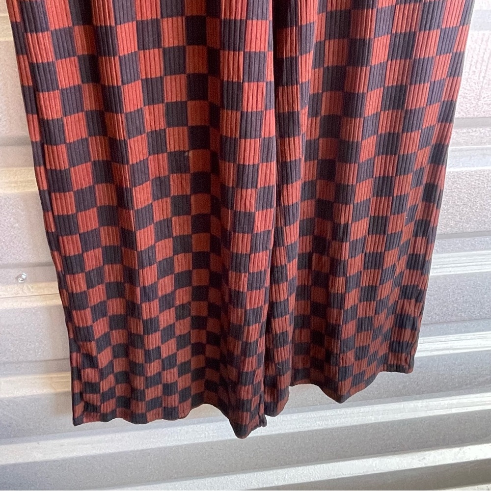 Dressed in LALA checkered wide leg pull on pant - Picture 3 of 5